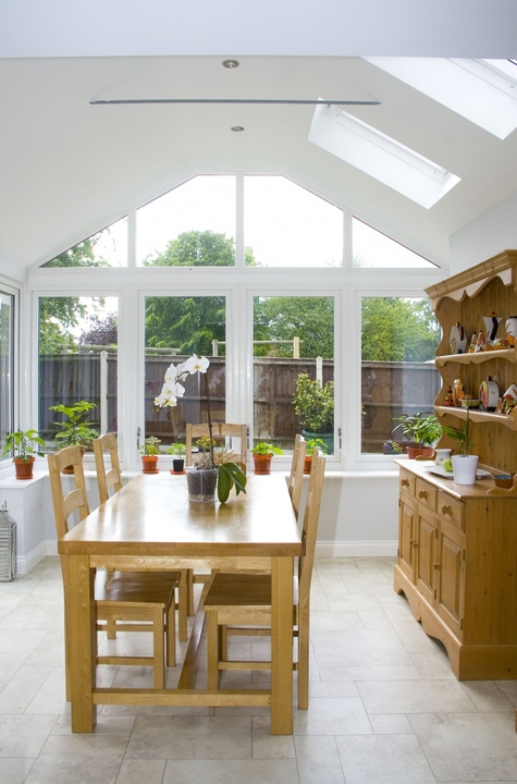 Pretty White Garden Room