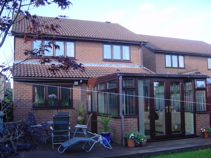 Rosewood windows - rear