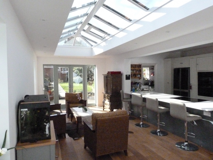 Modern Open Plan Kitchen Orangery