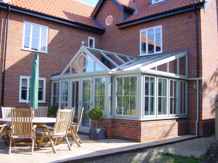 Elegant French Grey Conservatory