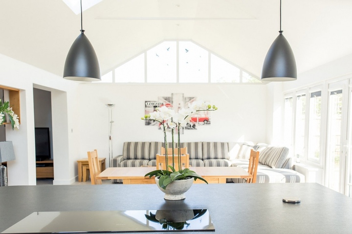 Striking White Garden Room