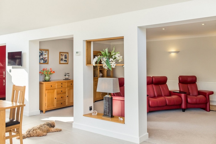 Striking White Garden Room