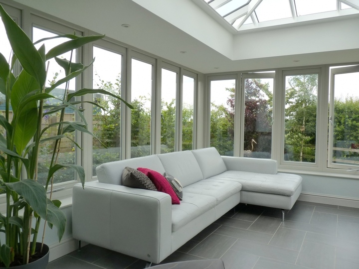 Hardwood Orangery in French Grey