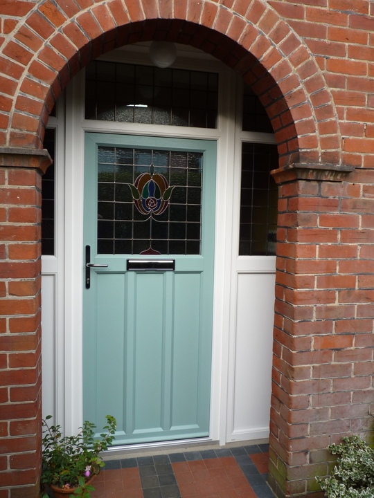 1930s door in Duck Egg Blue