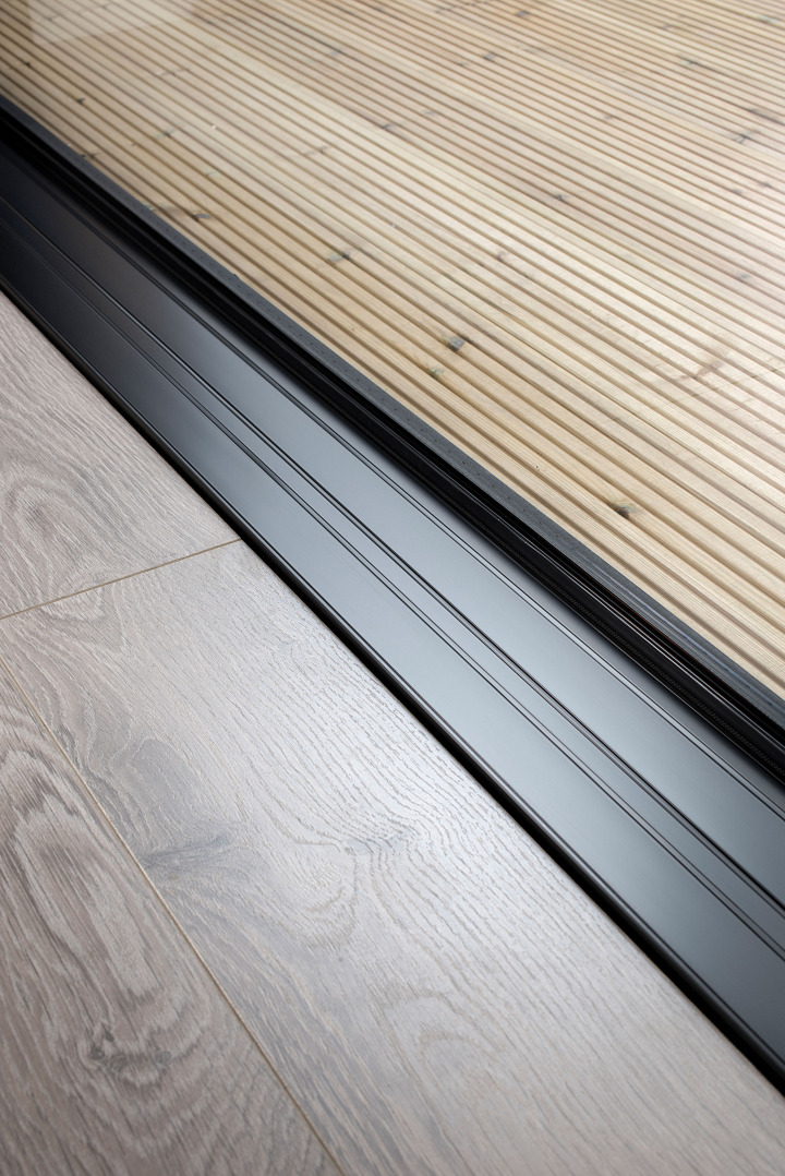 Recessed track shown here with The Artisan Slider OS-20