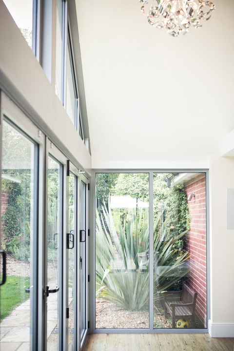 Chic Tiled Garden Room in Autumn