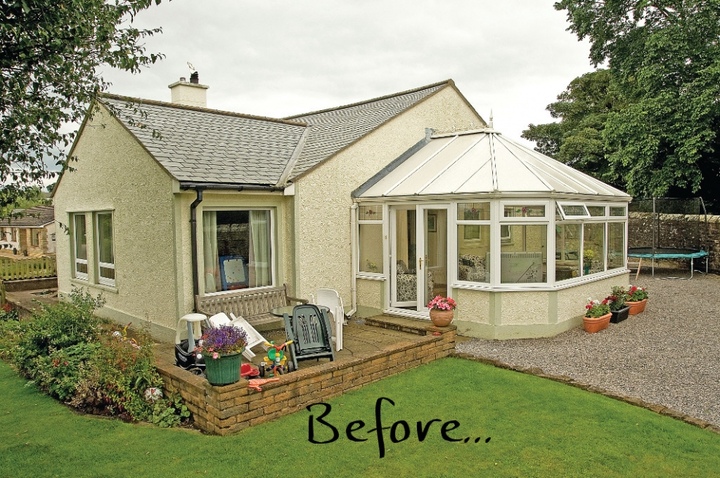 BEFORE: Tiled roof conversion