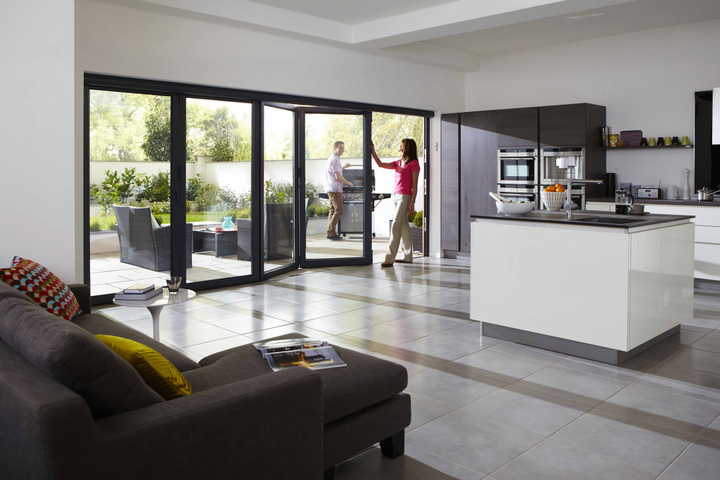 Origin Bi-Fold Doors, contemporary kitchen