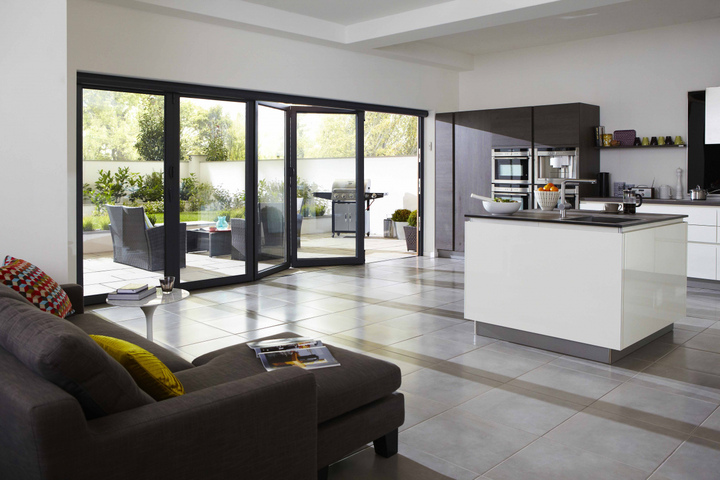 Origin Bi-Fold Doors, contemporary kitchen