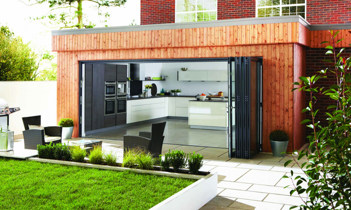 Origin Bi-Fold Doors, contemporary kitchen