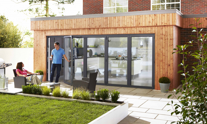 Origin Bi-Fold Doors, contemporary kitchen