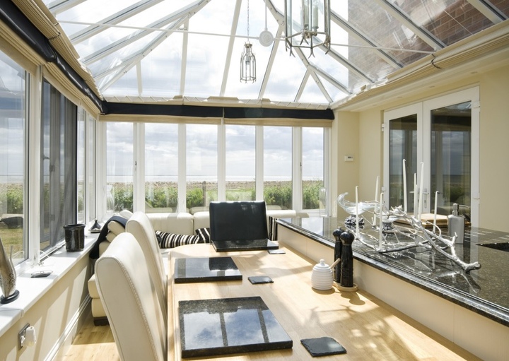 Sea View Conservatory with Kitchen