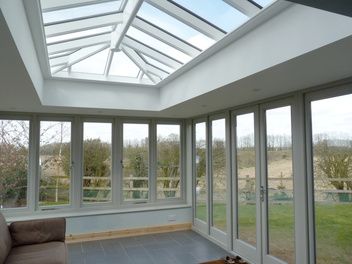 Hardwood Orangery in French Grey