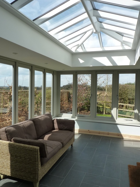 Hardwood Orangery in French Grey