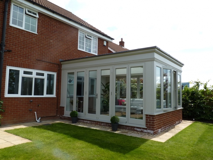 Hardwood Orangery in French Grey