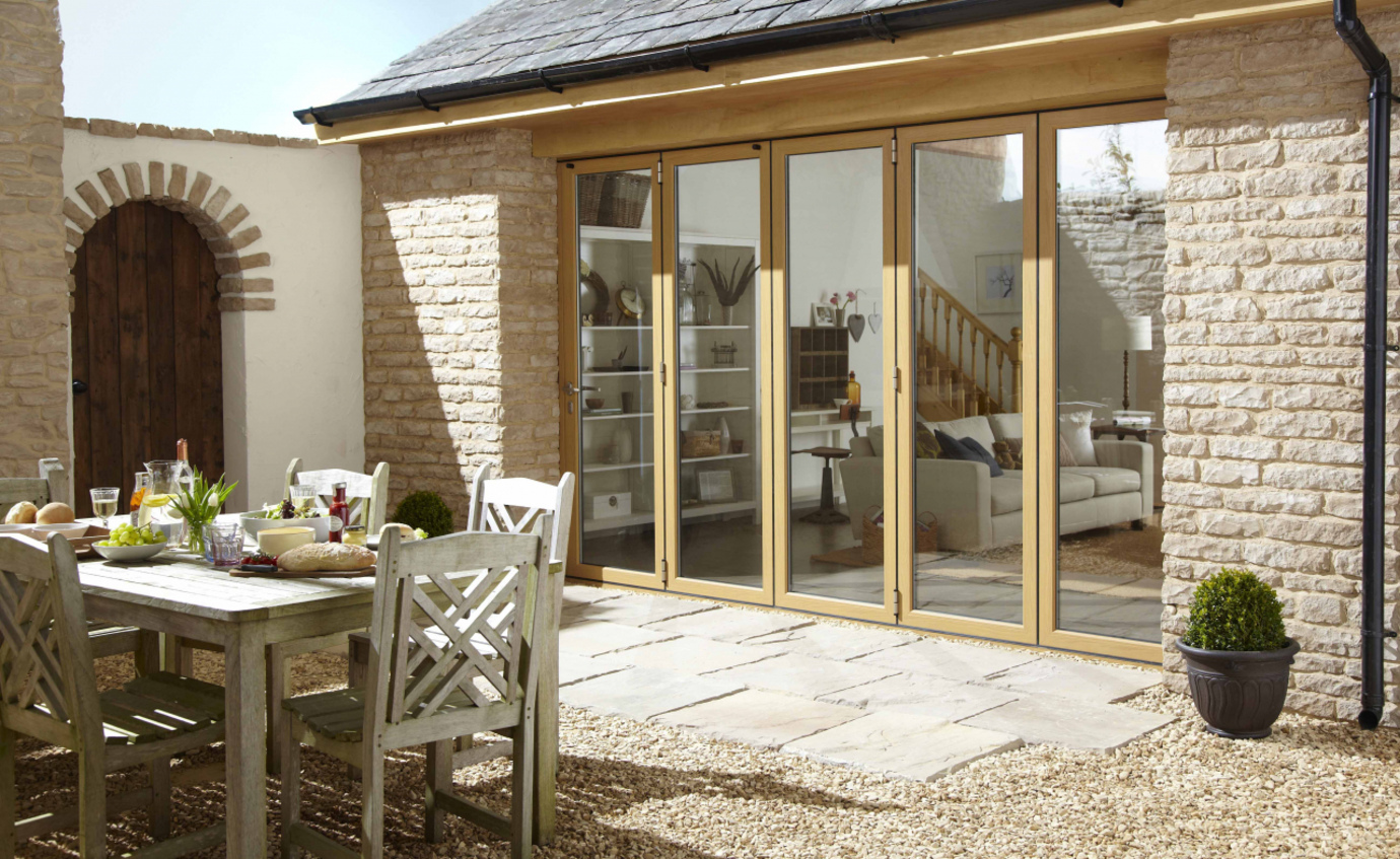 Origin OB-72 Bi-Fold Doors in Natural Oak